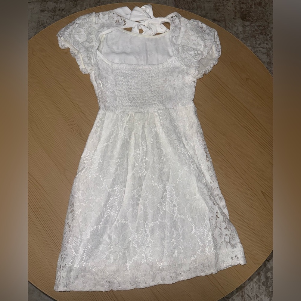 Free People NWT White Lace Midi Dress Size XS - Picture 5 of 9